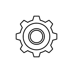 Gear Cogwheel Settings Icon Vector