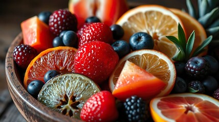 fresh mixed fruits