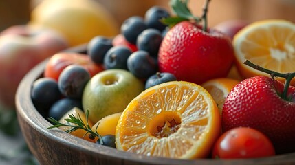 fresh mixed fruits