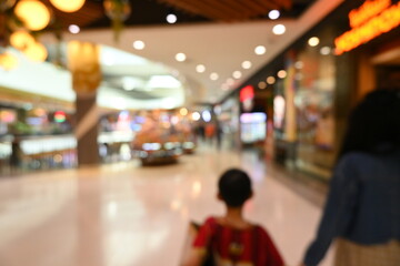 defocus interior of department store, blur background