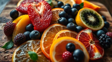 fresh mixed fruits