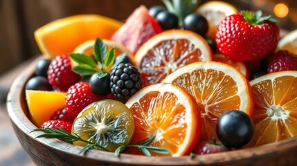 fresh mixed fruits