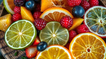 fresh mixed fruits