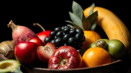 fresh mixed fruits
