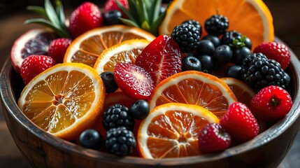 fresh mixed fruits