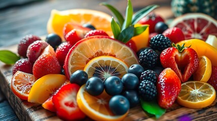 fresh mixed fruits