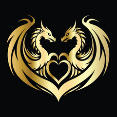 
phoenix head logo design vector template. Luxury heraldic phoenix symbol. Phoenix Bird Wings Logo Design Template.