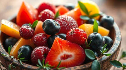 fresh mixed fruits
