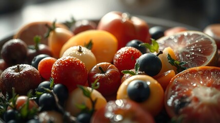 fresh mixed fruits