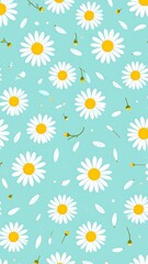 Floral pattern of daisies (1)