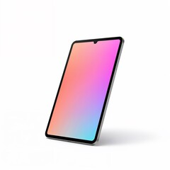 tablet pc on white background