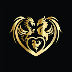 
phoenix head logo design vector template. Luxury heraldic phoenix symbol. Phoenix Bird Wings Logo Design Template.