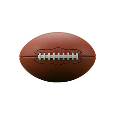american football on white background