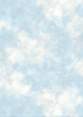 Obraz premium Japanese paper texture background with cloud-like white and sky-blue palette, ultra-fine fibres, smooth seamless surface, shadowless, no gradation, minimalist neutral design