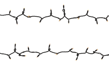 The wires are blinking with the lights on cut out isolated transparent background