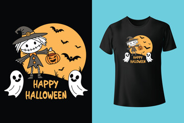 Happy Halloween t-shirt graphic design. Halloween vintage t-shirt vector illustration apparel and clothing for man, woman and children


