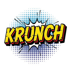 Krunch Comic Book Style Word