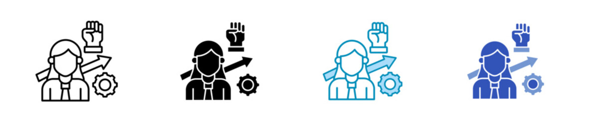 Motivation  Icon Set Multiple Style Collection