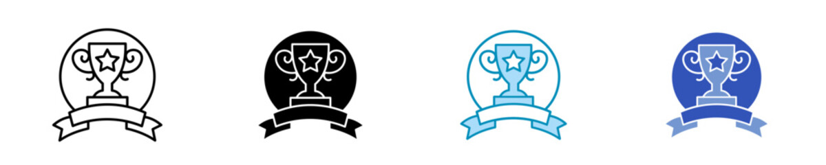 Achievement  Icon Set Multiple Style Collection