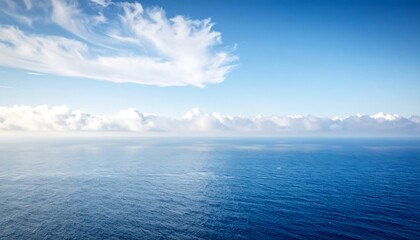 Obraz premium Blurred ocean and sky vista