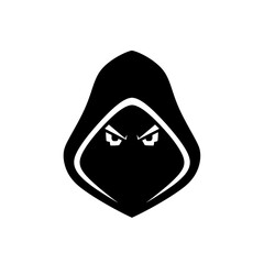 Mysterious Hooded Figure with Angry Eyes