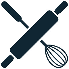 Bakery icon vector. Perfect for food, desserts, and pastry themes. A simple, clear symbol representing a shop that sells baked goods.
