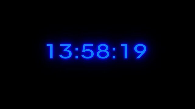 24 hours countdown timer animation. Stopwatch timer clock animation