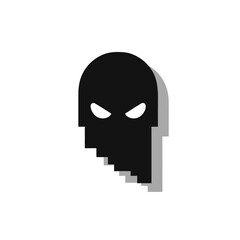 Anonymous Pixelated Mask Icon Design