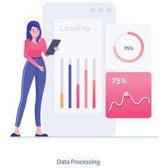 set of business people