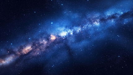 Fototapeta premium Impressive Starry Night Sky with Vibrant Galaxy and Cosmos Elements