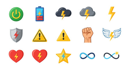 Energy and Power Symbol Collection