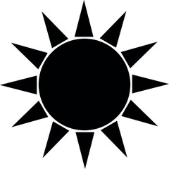 sun vector art symbol