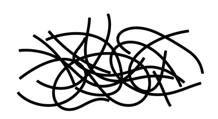 Abstract Black Lines on White