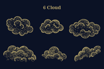 abstract background with golden ornament