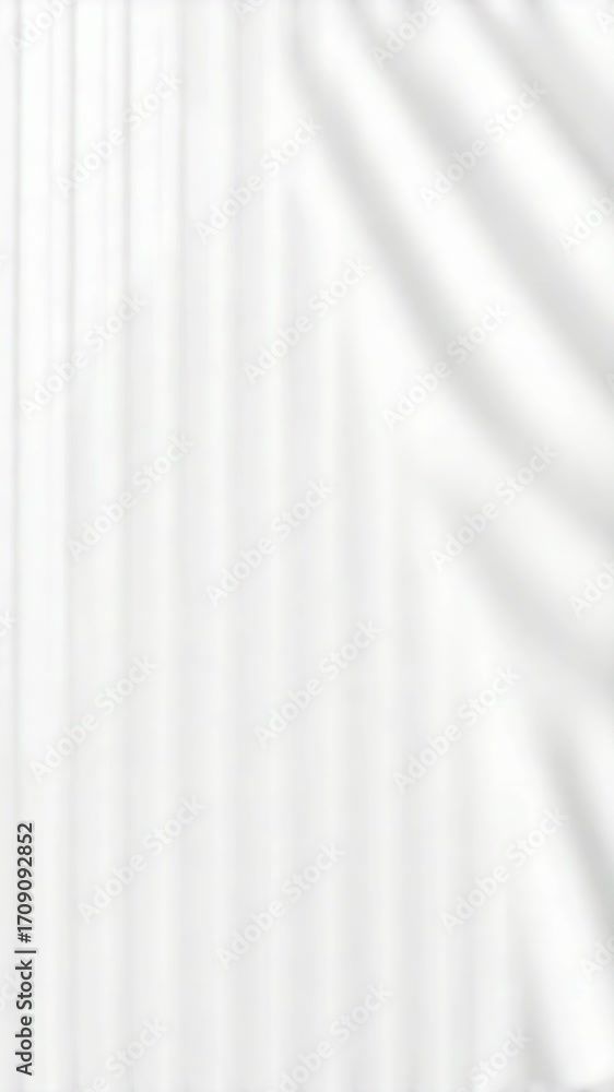 Poster Abstract White Fabric Background with Light and Shadow creating a Minimalist Design