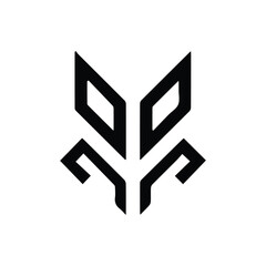 Modern Geometric Abstract Business Logo Design Vector Icon