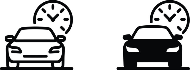 Car Rental Duration Metaphor a Symbol of Flexibility and Efficient Time Management Associated with Vehicle Hire Services Available for Customers