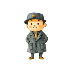 doorman hand drawn illustration