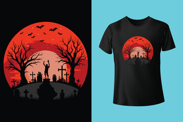 Retro style spooky vibes halloween ghost with pumpkins and stars design perfect for t shirts and apparel