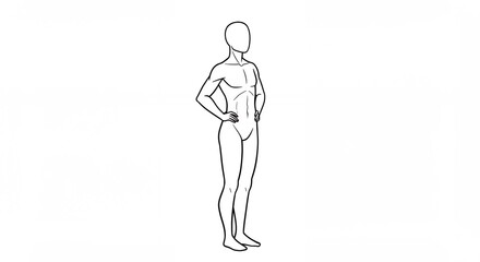 Male figure outline