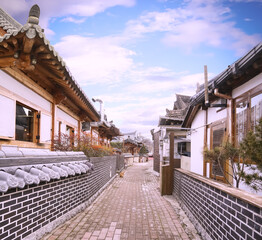 Korean traditional culture festival greeting background