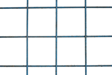 metal grid bars isolated on white