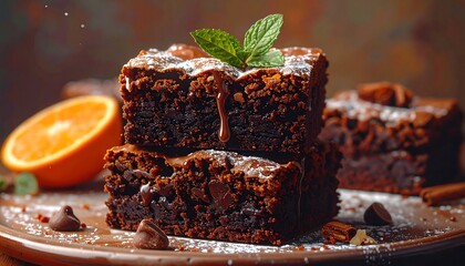 Chocolate Brownie Delight Stacked Sweet Treat