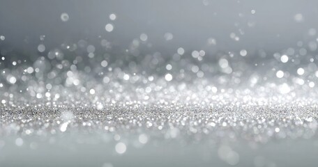 Shimmering silver glitter background
