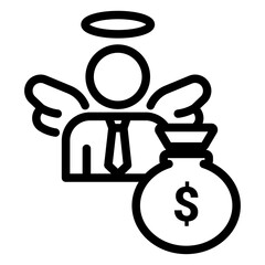 Angel Investors Icon Set