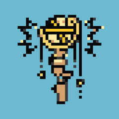 Pixel art medieval vector: knights, castles, dragons, perfect for games, apps, and retro designs.
