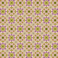 Seamless Ornate Floral Geometric Pattern Background Design