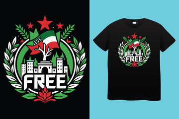Stop Genocide Free Palestine T-Shirt Design