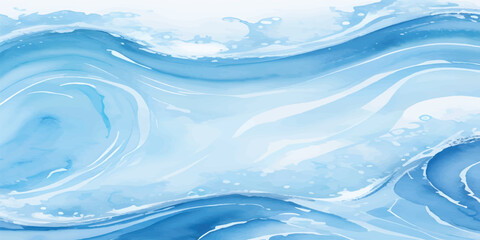 Blue ocean sea water wave ripples on the liquid surface create a calm and clear nature background for your summer designs