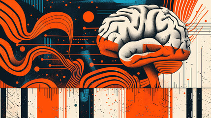 The human head shows consciousness, creativity, and 
 thinking in an abstract way